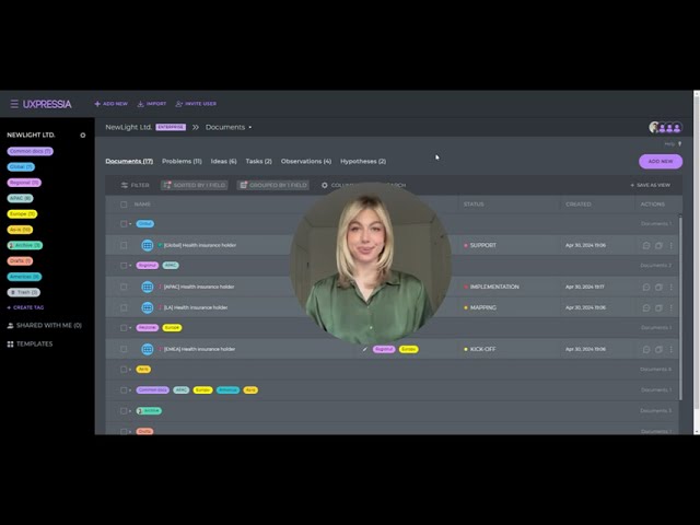Chunks functionality overview by UXPressia