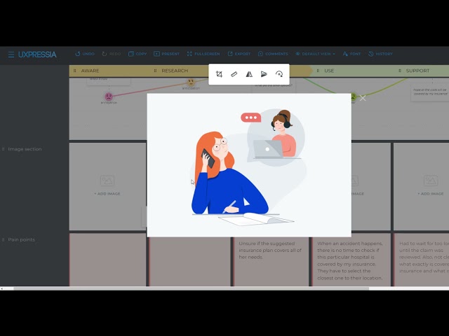 Image preview in UXPressia