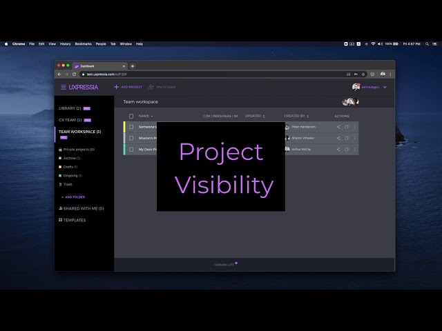 UXPressia 4.30 - New dashboard, better team collaboration, and brand colors!