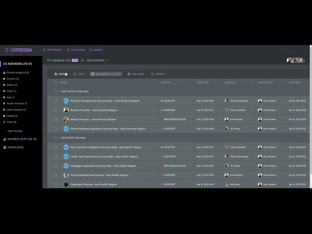 Meet the new UXPressia dashboard