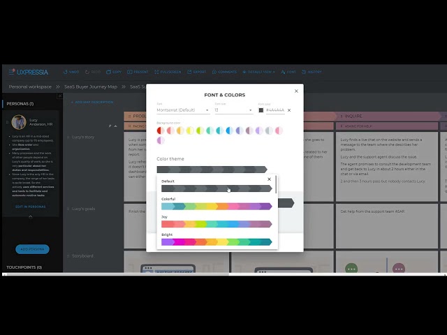 CJM tool: color themes