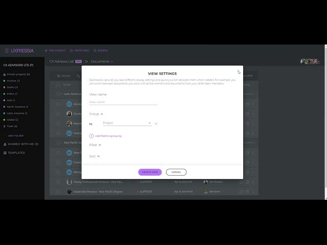 Documents table: custom Views