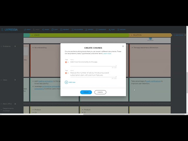 Converting journey map text into Chunks