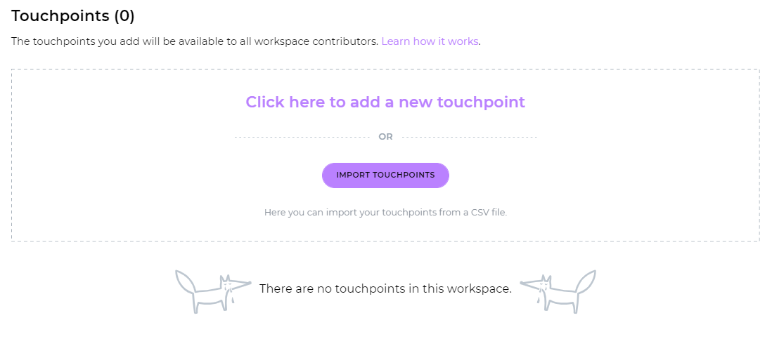 add a new touchpoint
