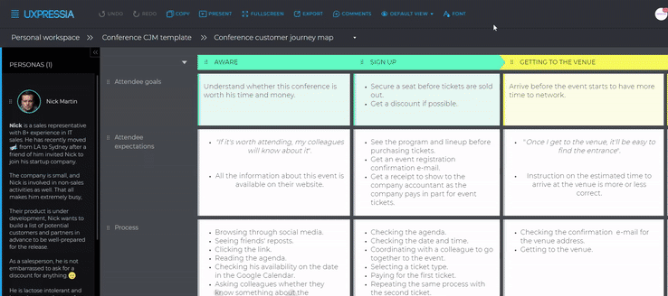 global font settings UXPressia