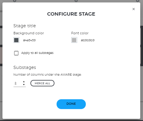 Configure substages in a journey map