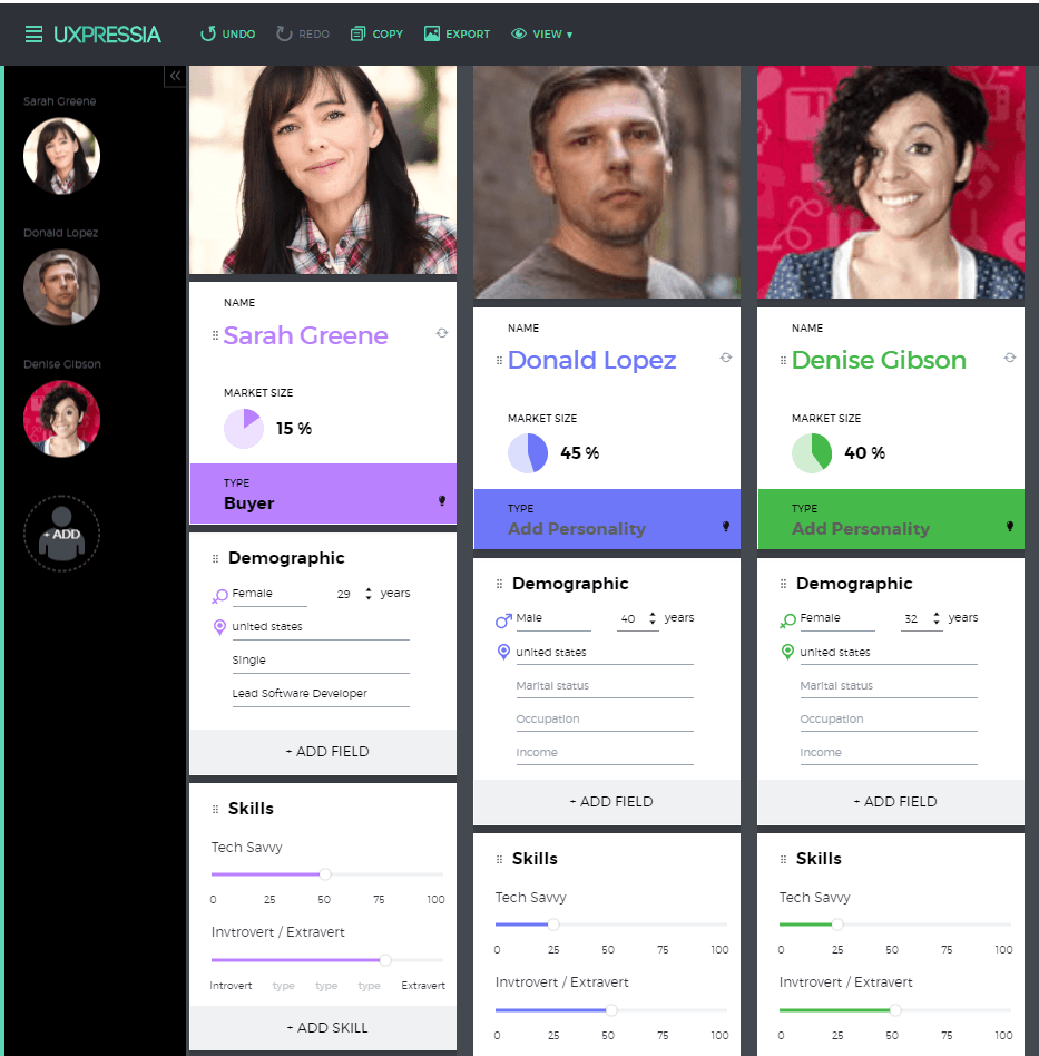 Persona Preferences… Coffee and Colors!