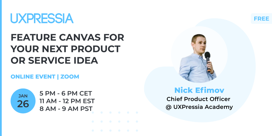 Feature canvas event from UXPressia