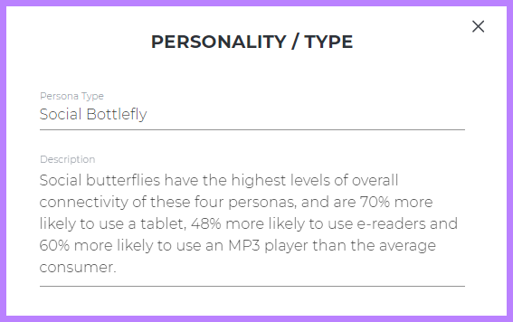 Example of a custom personality type