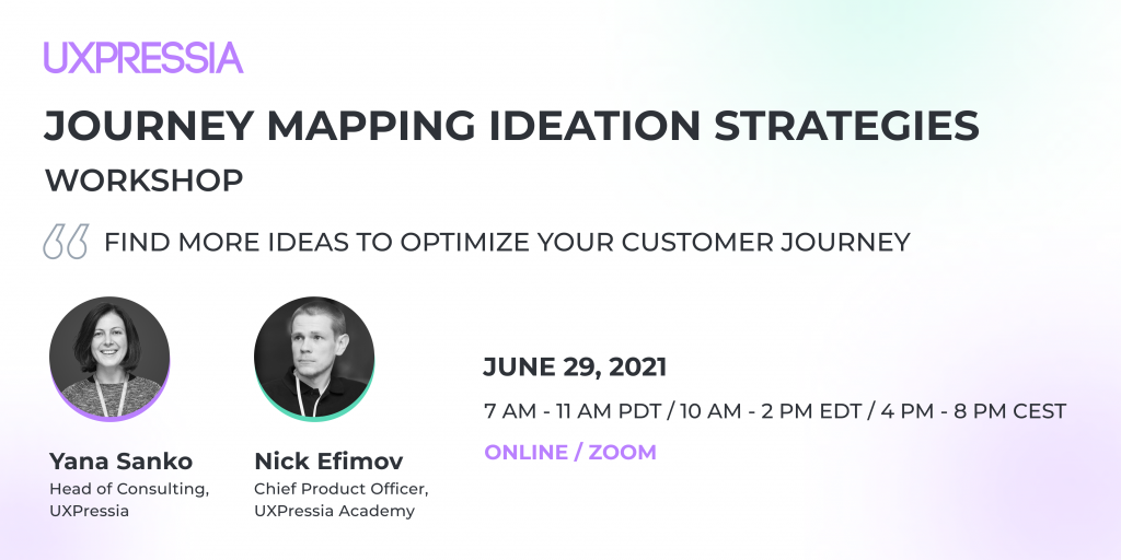 Journey mapping ideation strategies workshop