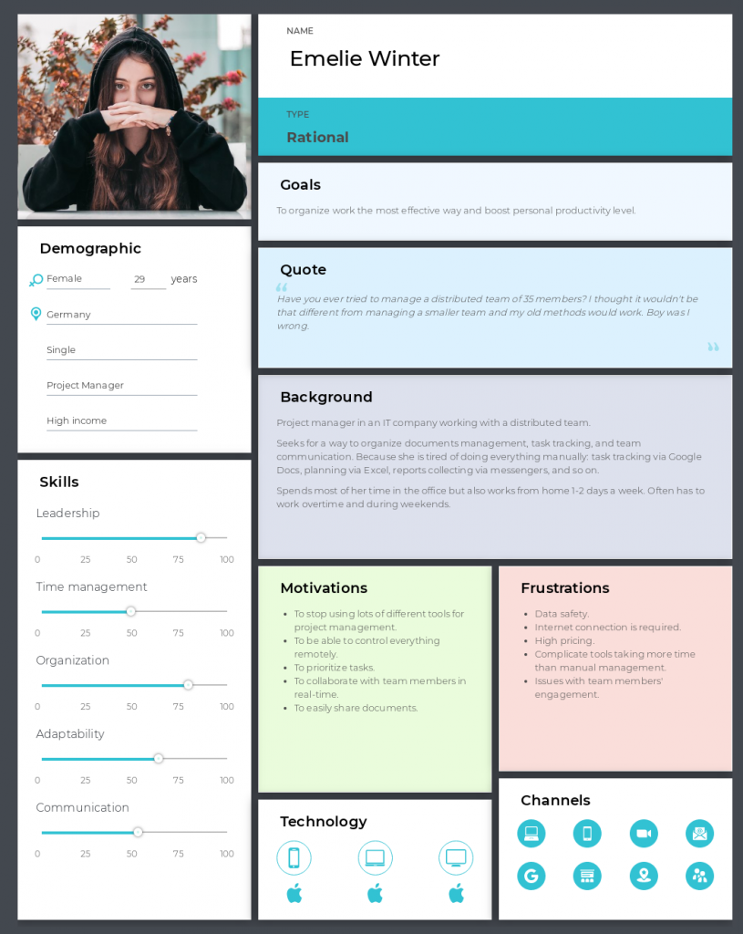 SaaS user persona