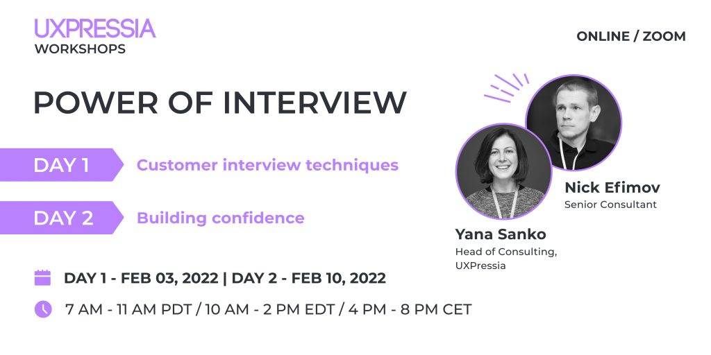 Power of Interview workshop announcement 