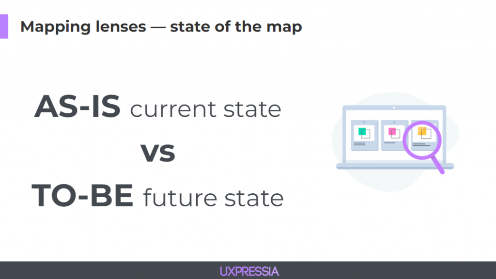 state за the map