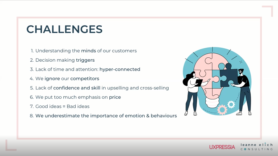 Major challenges of CX