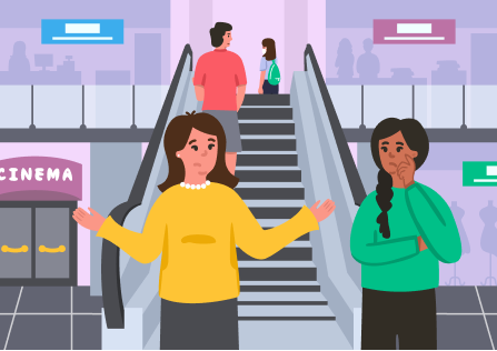 cinema customer journey: Entering stage