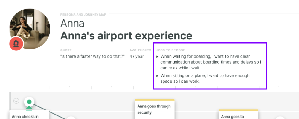 airport experience map description