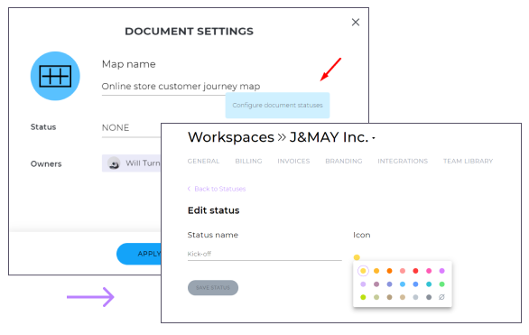 Document settings