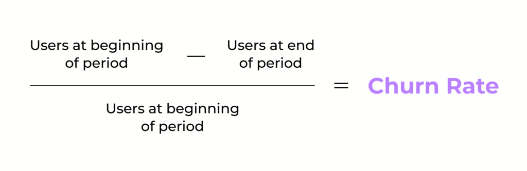 Churn rate formula