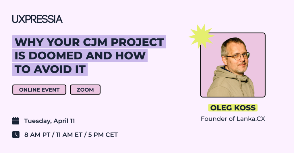 Why your CJM project is doomed (and how to avoid it) | Event announcement