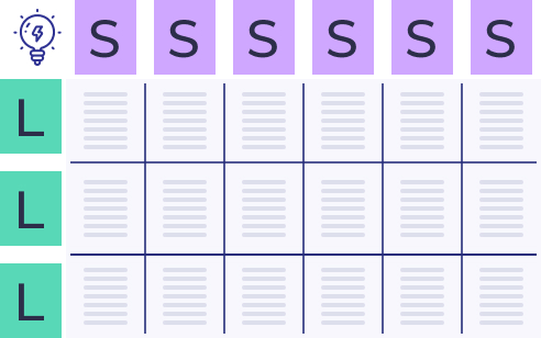 card arrangement example