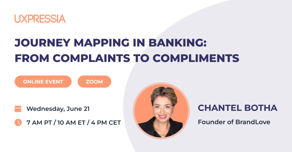 Journey Mapping in Banking with BrandLove event announcement 