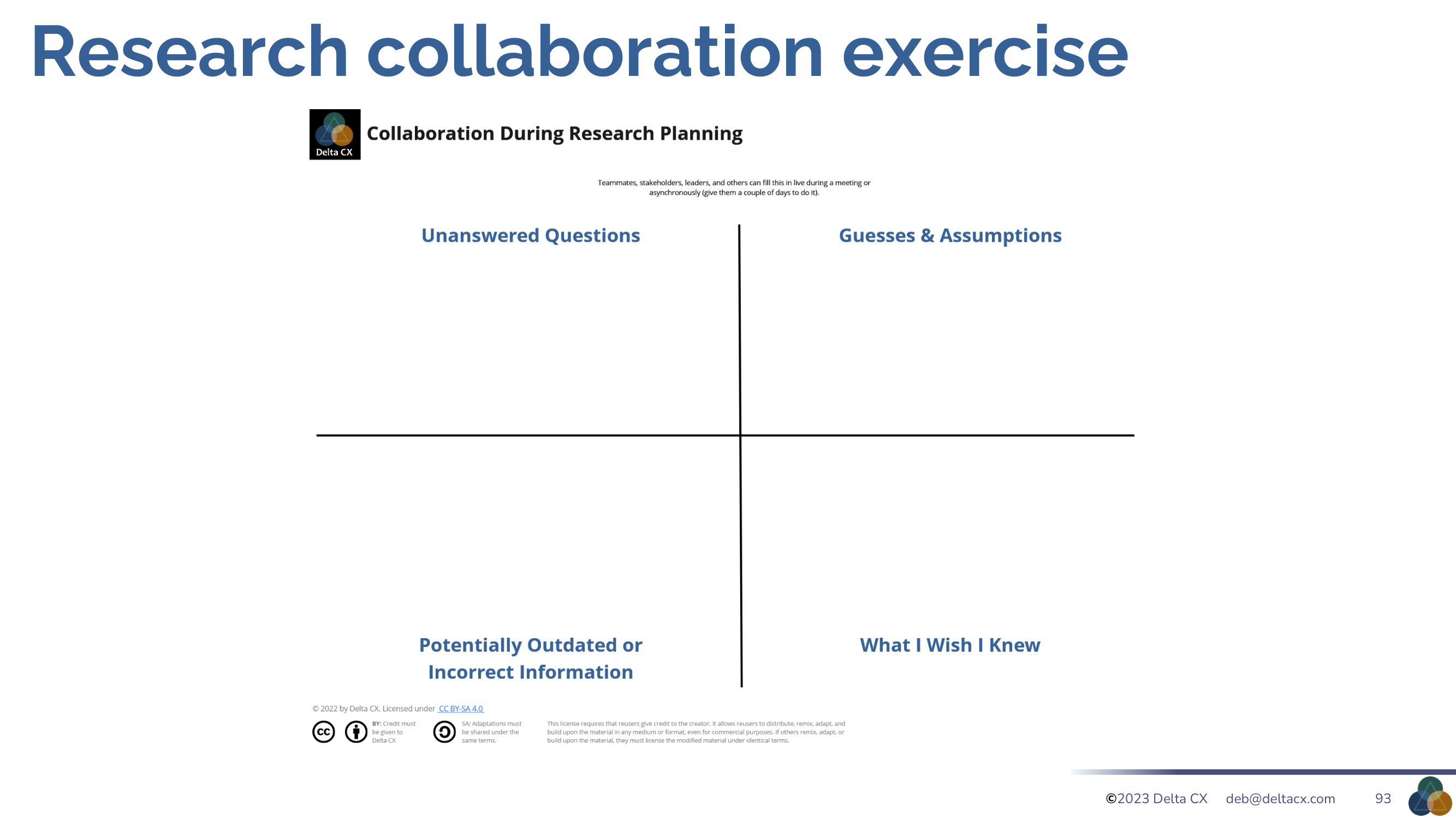 the Quadrant Exercise