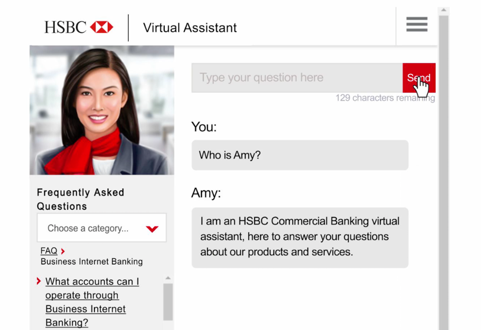 HSBC's "Amy" 