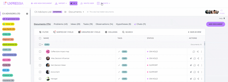 reports types overview