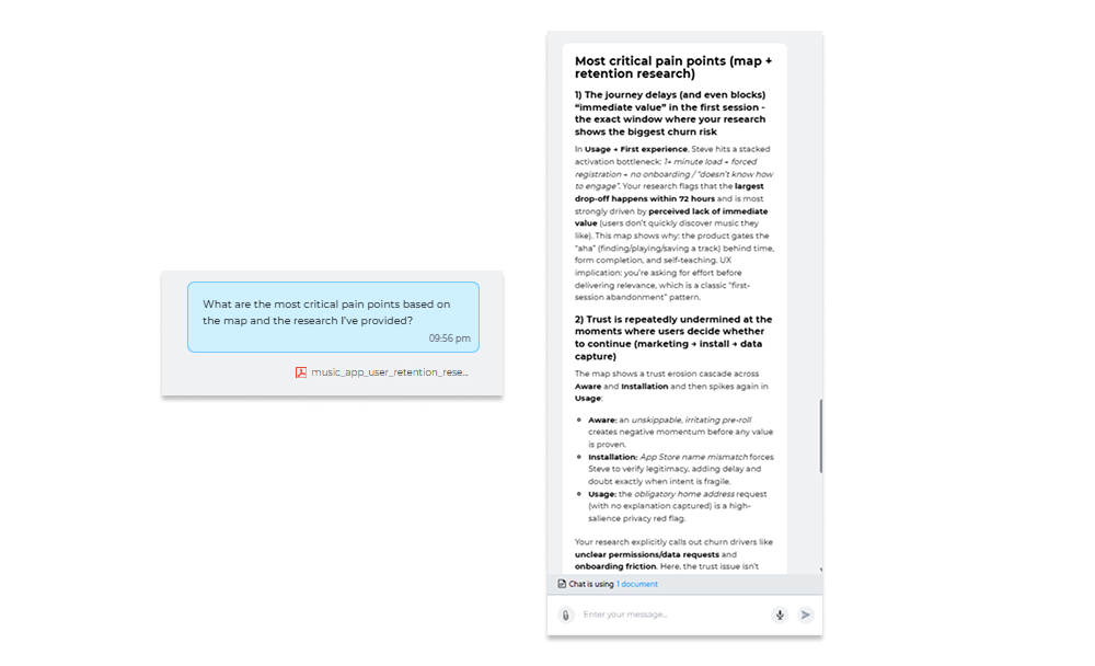 AI Journey Assistant finds pain points