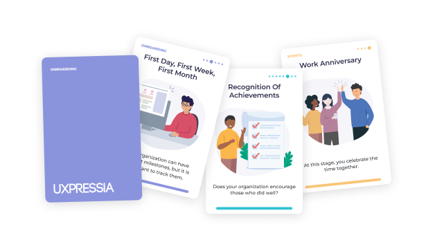 Employee journey cards